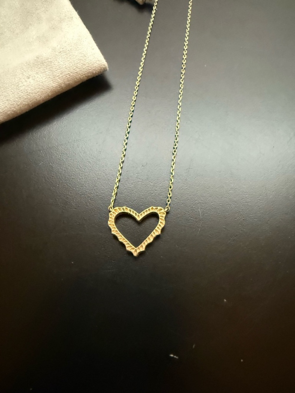 Kendra Scott Gold Open Heart Pendant Necklace - Picture 2 of 3